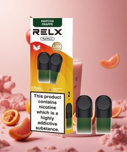 Чай-Матча Фрапе RELX Pod Pro 2 600 пуфове 1.8% никотин wholesale bulgaria